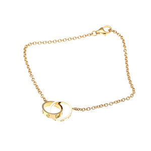 CARTIER 18k Gold Love Charm Bracelet